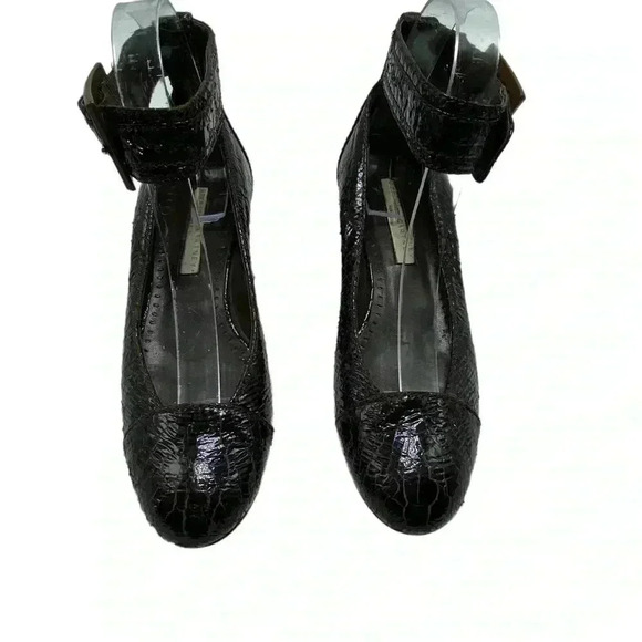 Stella McCartney wedge kitten heel ankle strap brown vegan balletcore - Picture 3 of 8